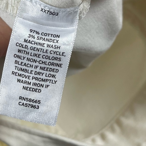 Abound Wide Leg Pants Womens 14 Cream Chinos Cotton Blend NWT - Picture 7 of 16